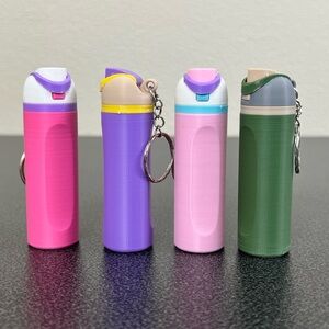 Set of 4 Owala Bottle Keychains Cute & Practical
